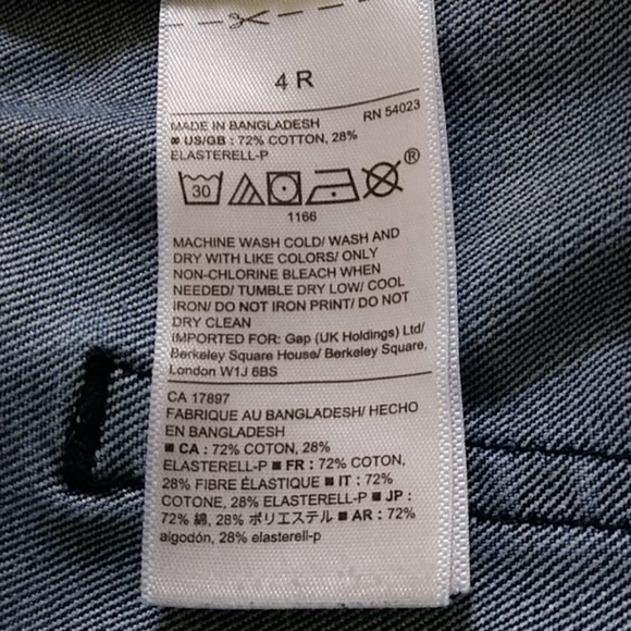 Gap Real Straight Fit Jeans 4 Blue Pockets - Picture 4 of 16